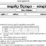 Mathematics | Nalanda College | Unit Exam Paper – 29 | Grade 08 | Sinhala Medium
