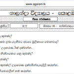 ICT | Nalanda College | Unit Exam Paper – 03 | Grade 11 | Sinhala Medium
