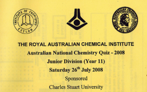 Australian National Chemistry Quiz 2008 – Grade 11
