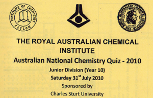 Australian National Chemistry Quiz 2010 – Grade 11
